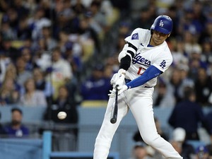 【MLB】大谷翔平、強烈“175キロ”の一打も二塁正面に　今季3打点目でドジャース先制点 画像