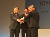 森喜朗氏「もし私になにかあっても大丈夫。章男さんが後ろにいる」…トヨタ、IOCのTOPパートナー決定会見で 画像