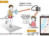 NTT西日本、小型・軽量デバイスによる走者位置情報把握技術を開発 画像