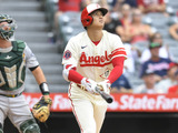 【MLB】「球界屈指の速球打ちになった」大谷翔平、公式が今季向上した5つの指標に言及 画像